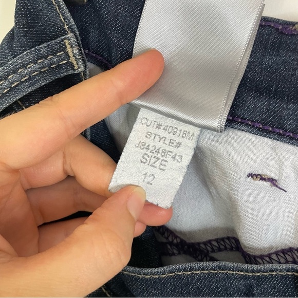 NYDJ lift and tuck jeans jegging stretch high-rise dark blue women 12 j84248f43 - Picture 9 of 9